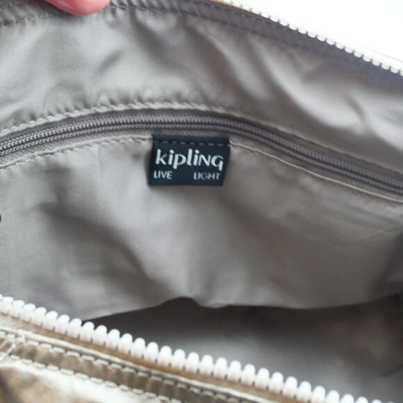 NEW Kipling Mini Tote Bag Purse Metallic Glow Monkey Detachable Shoulder Strap - Picture 13 of 16